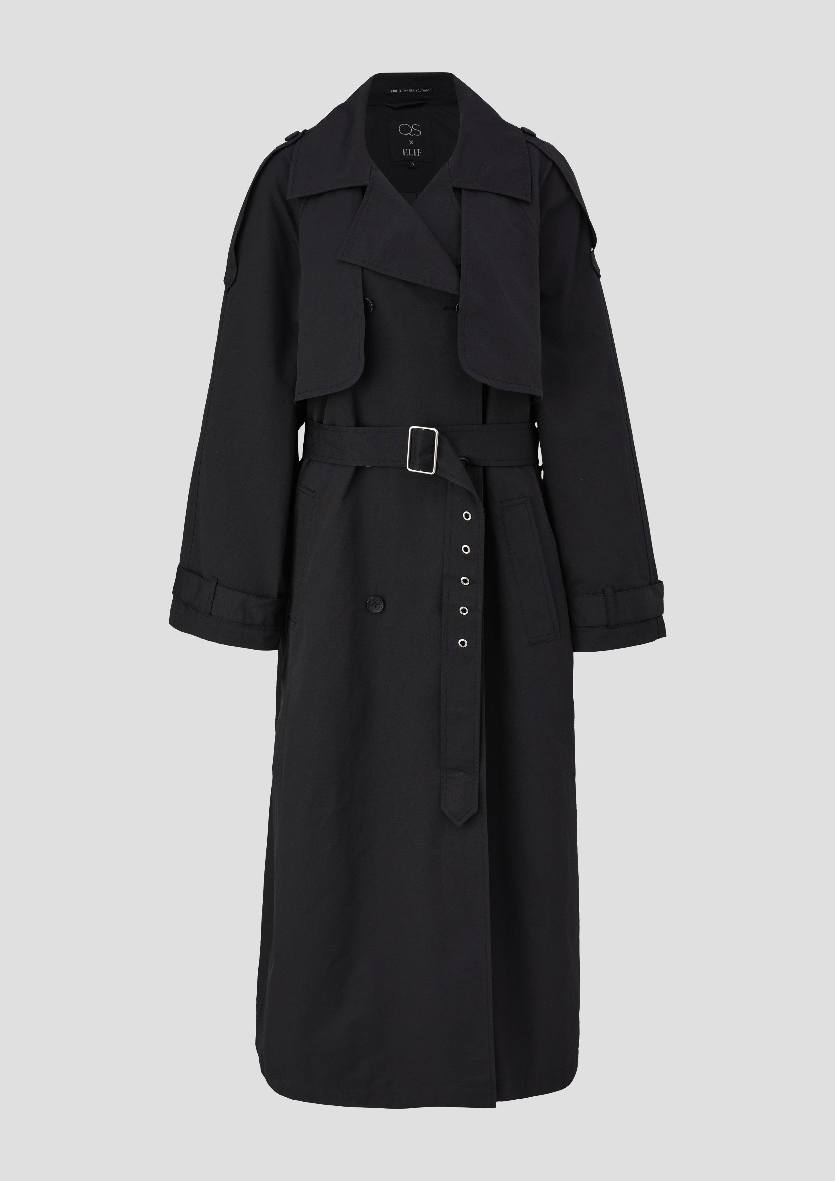 Trenchcoat mit Stoffgürtel | QS x ELIF  2135071-9999