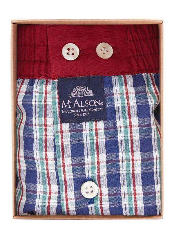MC ALSON, Boxershorts, Baumwolle, multicolor kariert