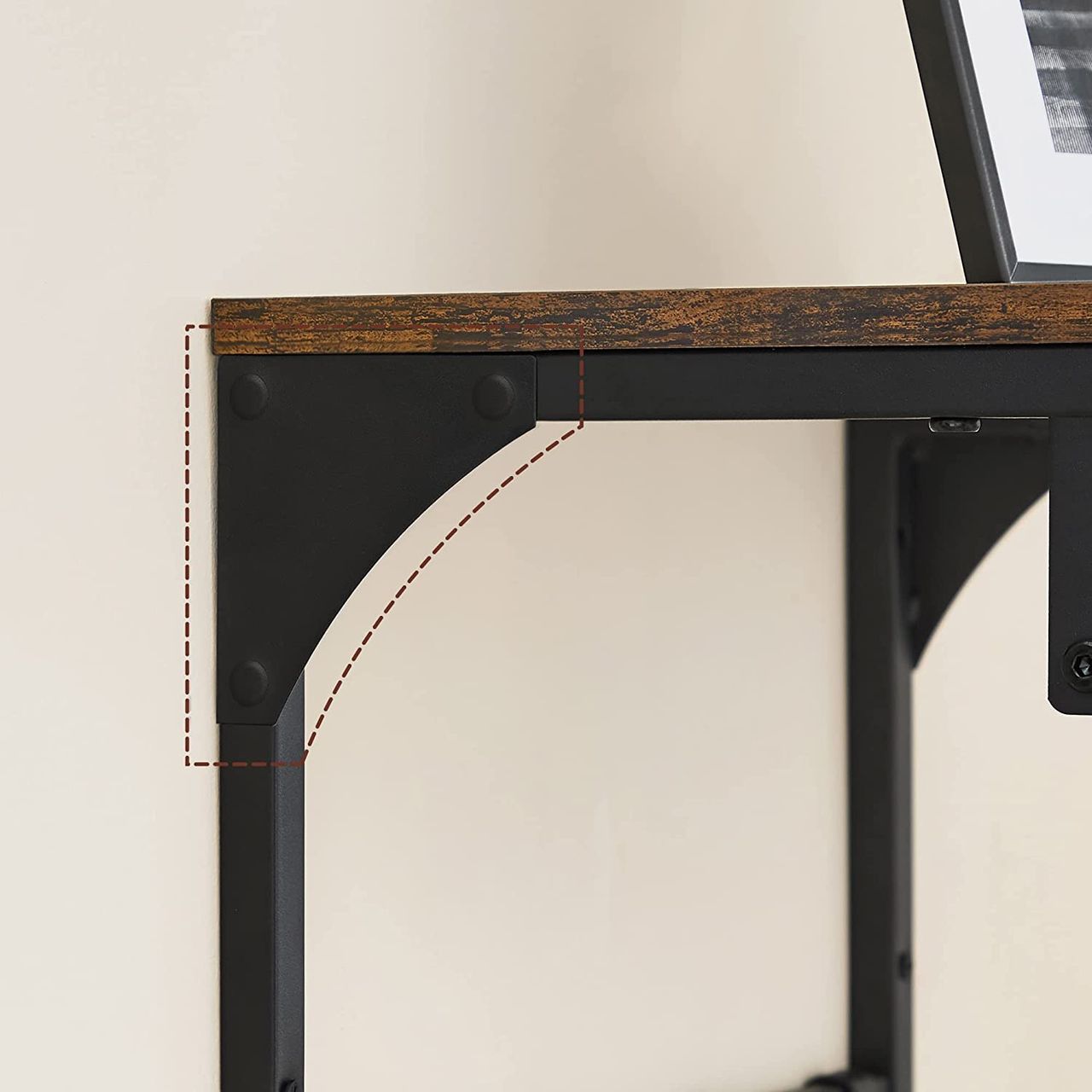 Vasagle Kleiderablage, 40x24x24cm, Schwarz