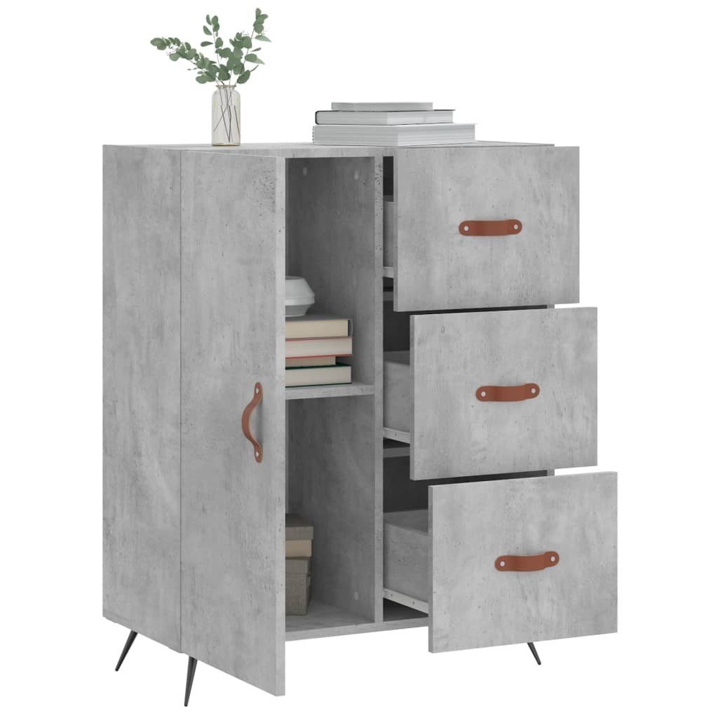 vidaXL Sideboard Sideboard Betongrau 69,5x34x90 cm Holzwerkstoff (1 St)