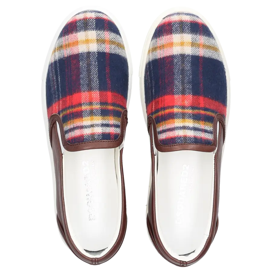 Dsquared2 - Slip Ons Kalbsleder braun bunt - braun