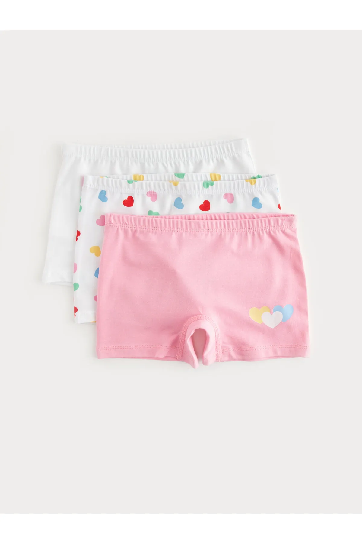 LC Waikiki  Bedrucktes Baumwoll-Boxerset für Mädchen im 3er-Set