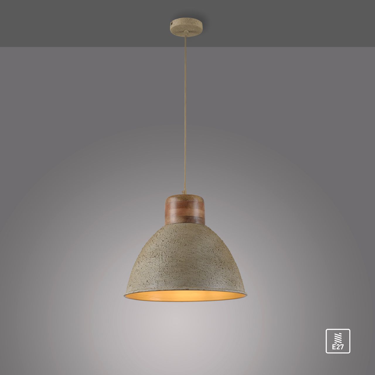 JUST LIGHT LeuchtenDirekt Pendelleuchte SAMIA, 1x E27 max. 40,00 Watt exkl., Ø42 cm, Innenleuchte, IP20