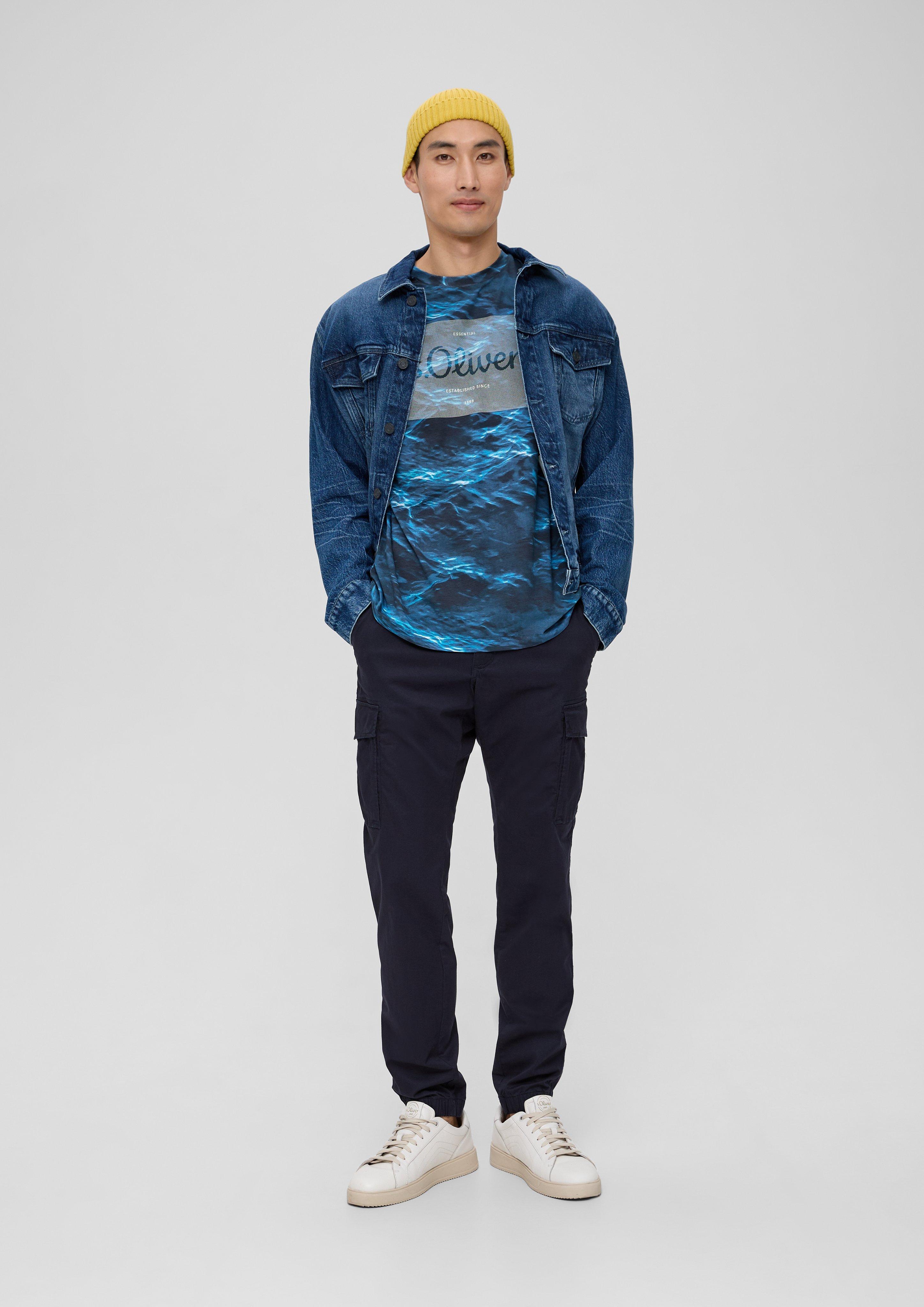 T-Shirt aus Baumwollstretch  2135692-69F1