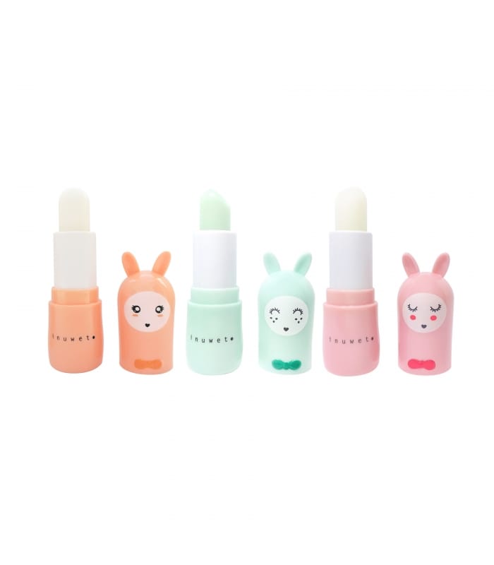 INUWET-FRIENDS FOREVER AQUA-Coffret Trio Baumes à lèvres