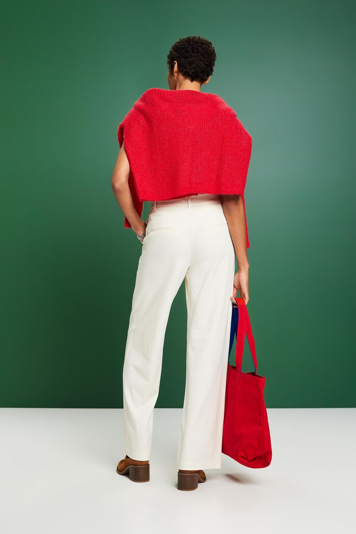 Mid-Rise-Hose mit weitem Bein