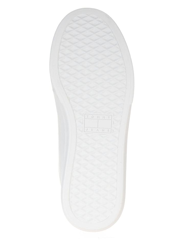Tommy Hilfiger Shoes Leder-Sneakers in Weiß günstig kaufen