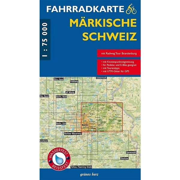 FAHRRADKARTE MÄRKISCHE SCHWEIZ 1:75 000 - Fahrradkarte