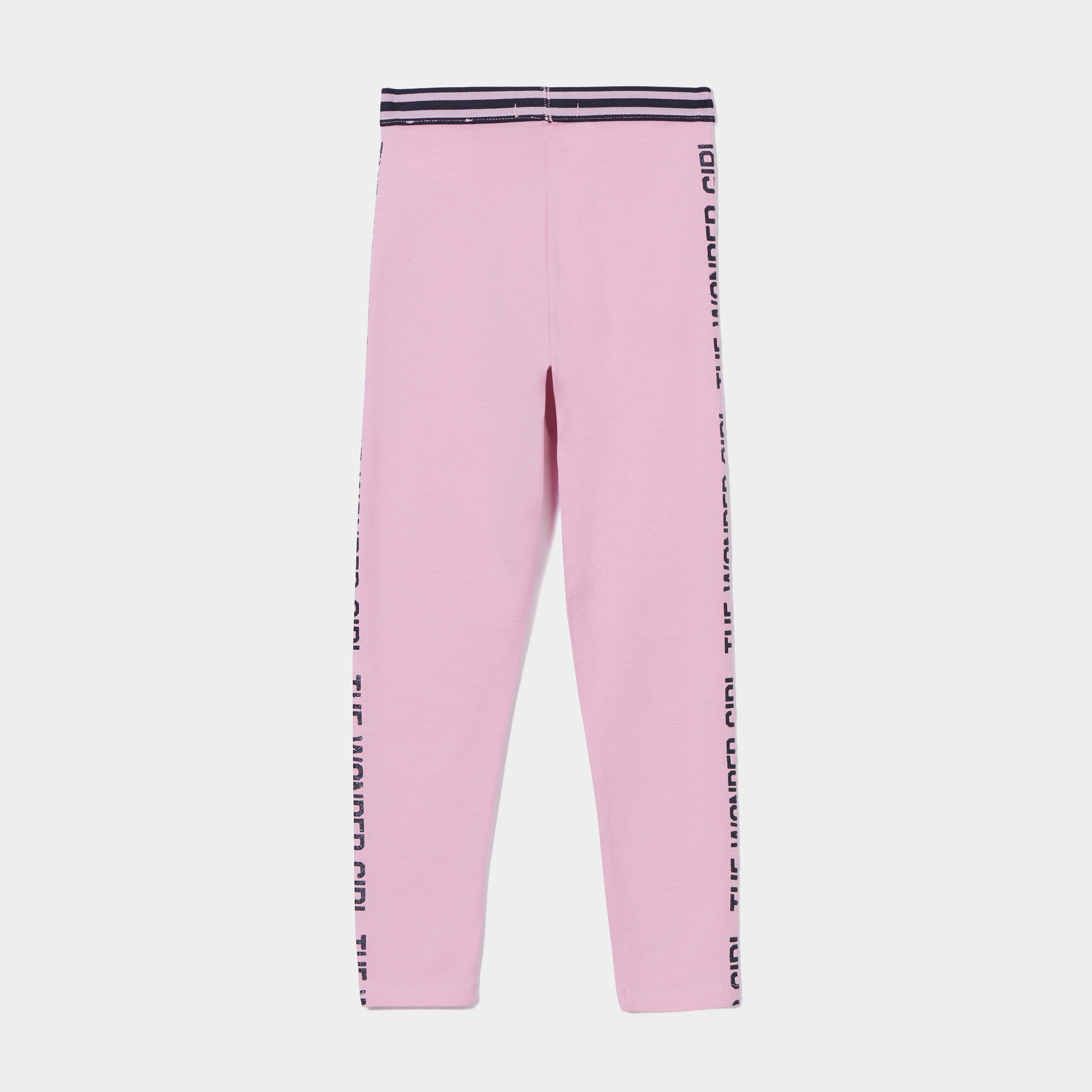 Legging bandes latérales rose pastel fille | La Halle