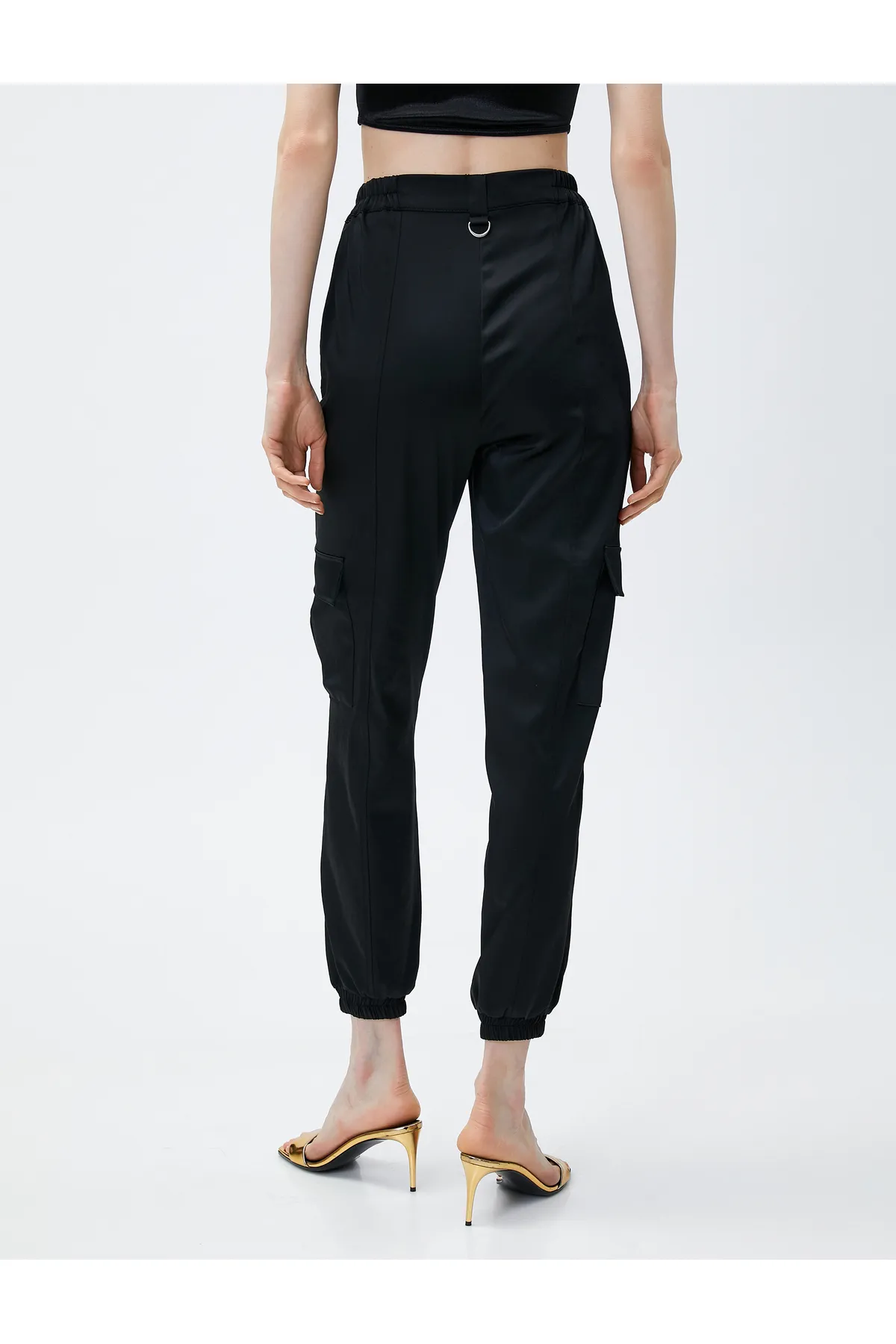 Koton  Jogger-Cargohose mit Tasche, gerippt