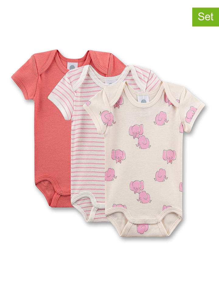 Sanetta 3er-Set: Bodys in Rosa/ Pink günstig kaufen