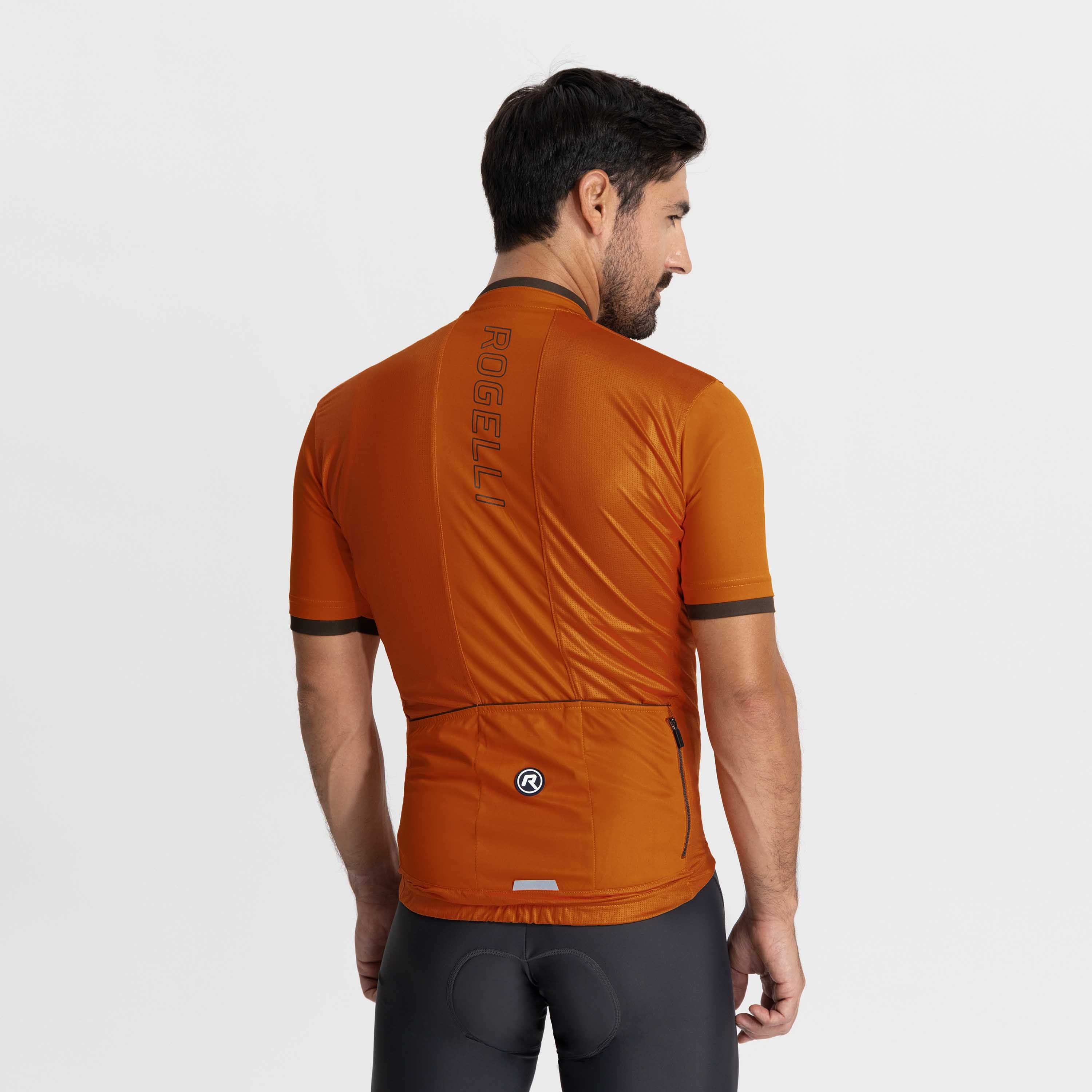 Rogelli Essential Kupfer Herren Radtrikot Kurzarm