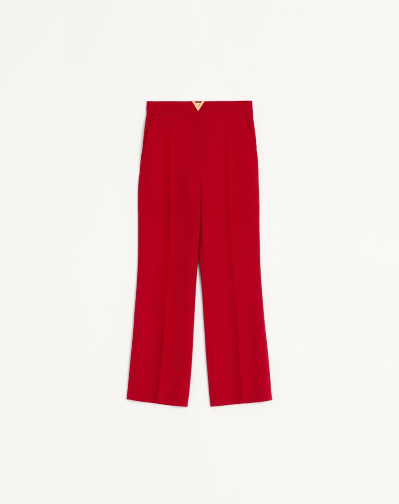 Wollen crêpe broek