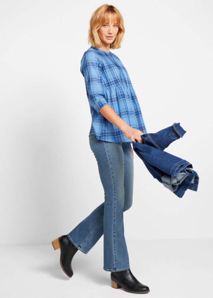Stretch- Jeans aus Bio-Baumwolle, Bootcut