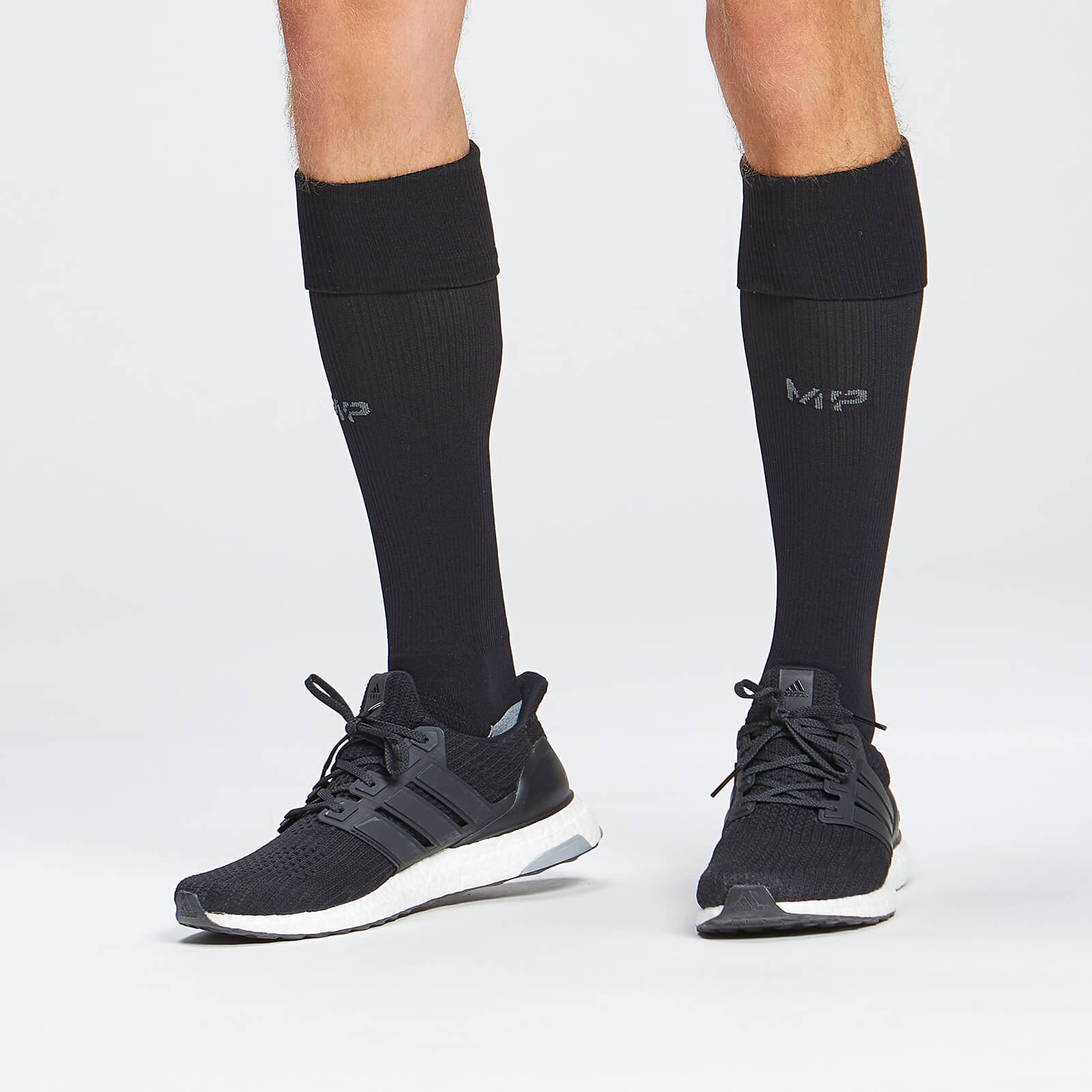 Chaussettes de football pleine longueur MP – Noir