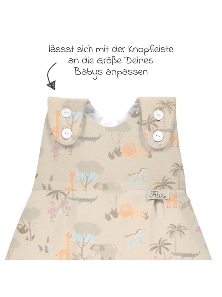 Alvi Baby-Mäxchen Außensack - Jungle - Gr. 68 in beige,bunt günstig kaufen
