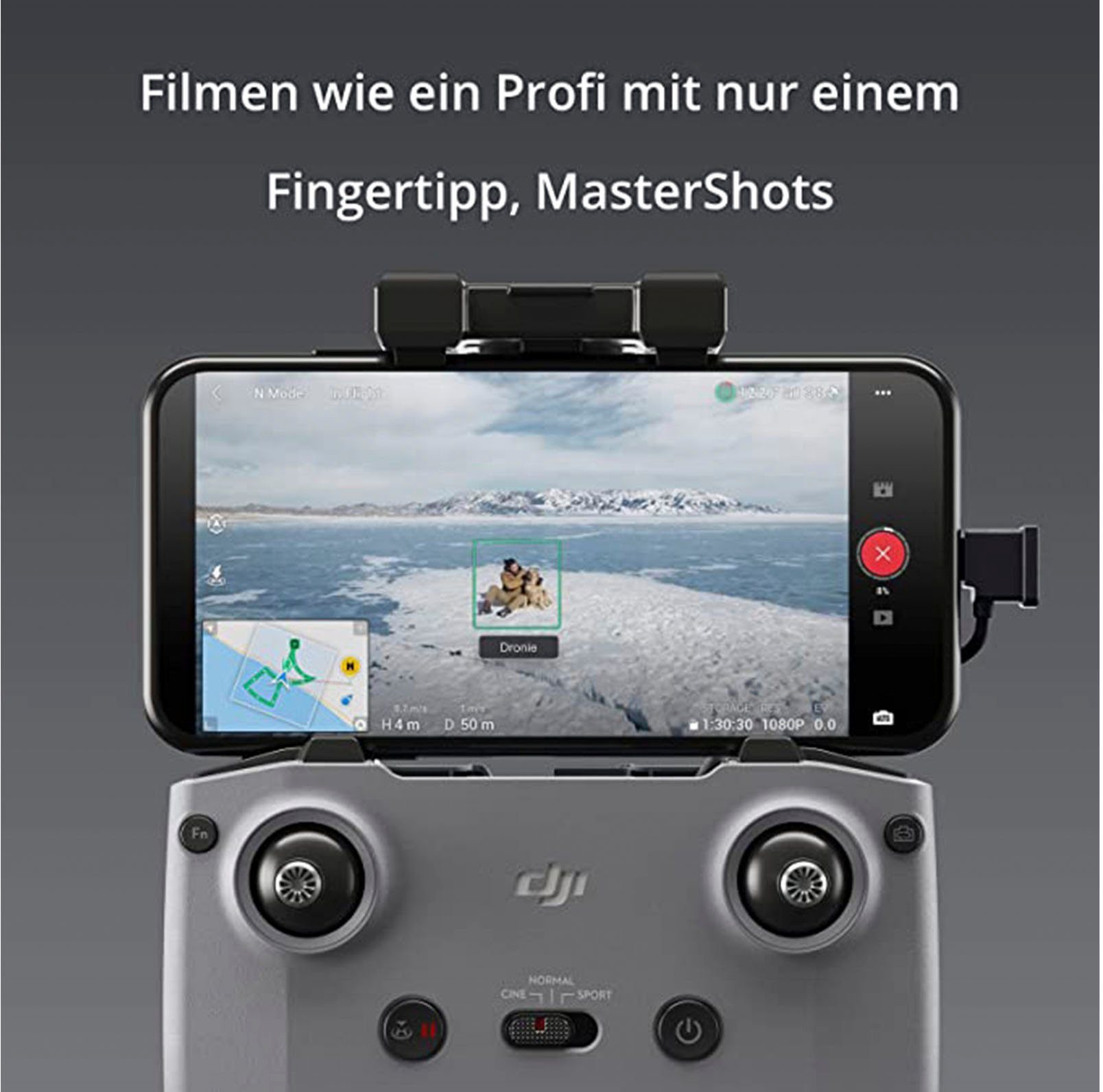 DJI AIR 2S Drohne (5,4K, 1-Zoll CMOS-Sensor, 5,4K Video, Hindernisvermeidung in 4 Richtungen)
