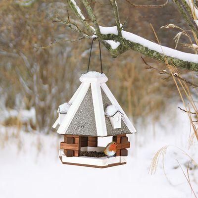 Trixie natura Futterhaus zum Aufhängen, braun/weiß