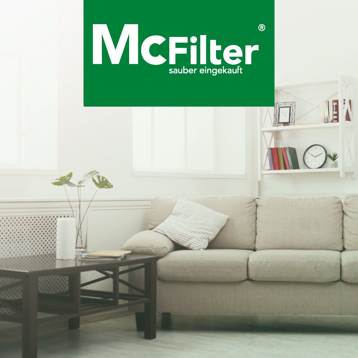 McFilter Staubsaugerbeutel geeignet für Vorwerk Kobold VK 140 VK 150 FP 140 FP 150, 6 St., 5-lagig, Mikrovlies, Kunststoffdeckscheibe mit Staubverschluss