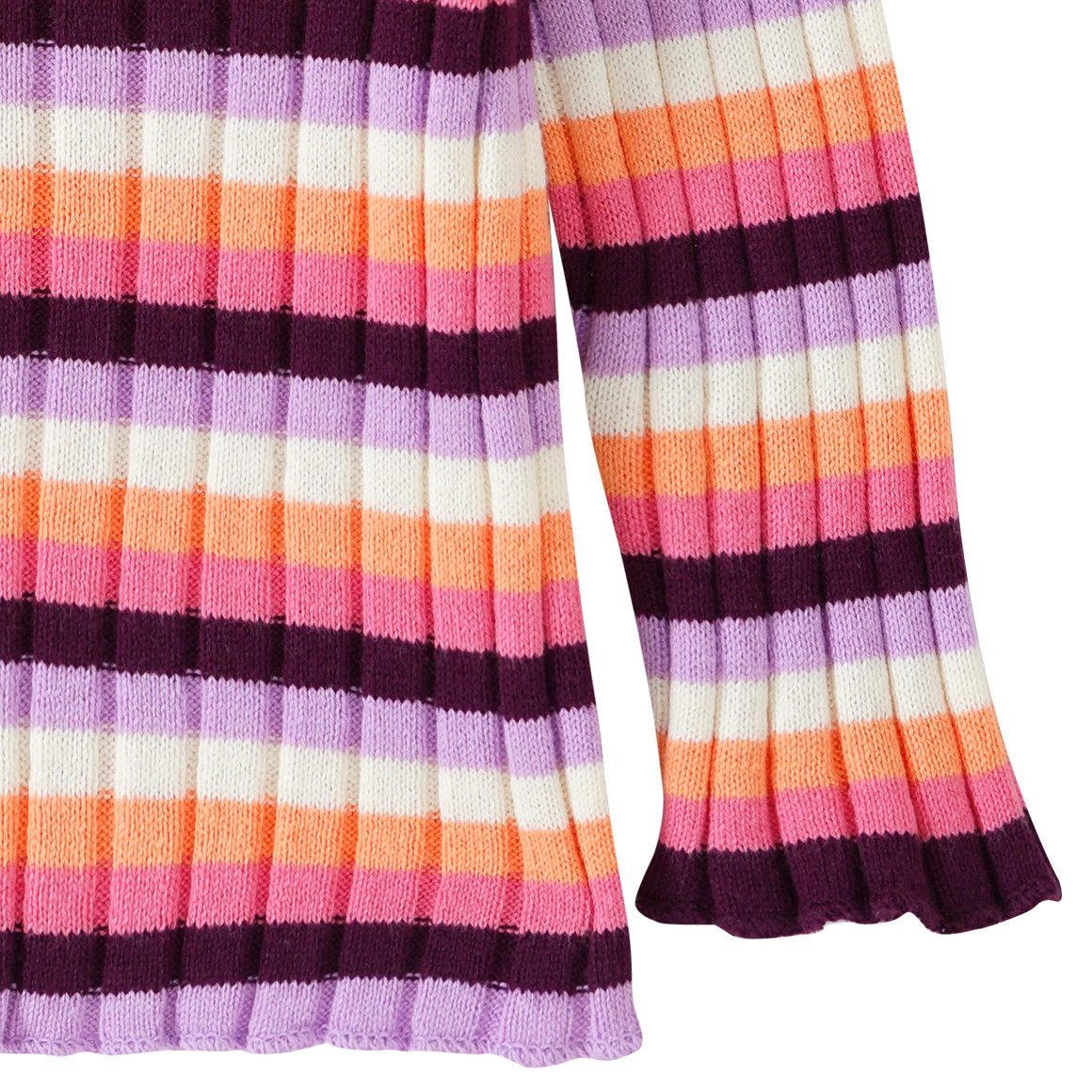 Baby Langarmshirt in Rippstruktur