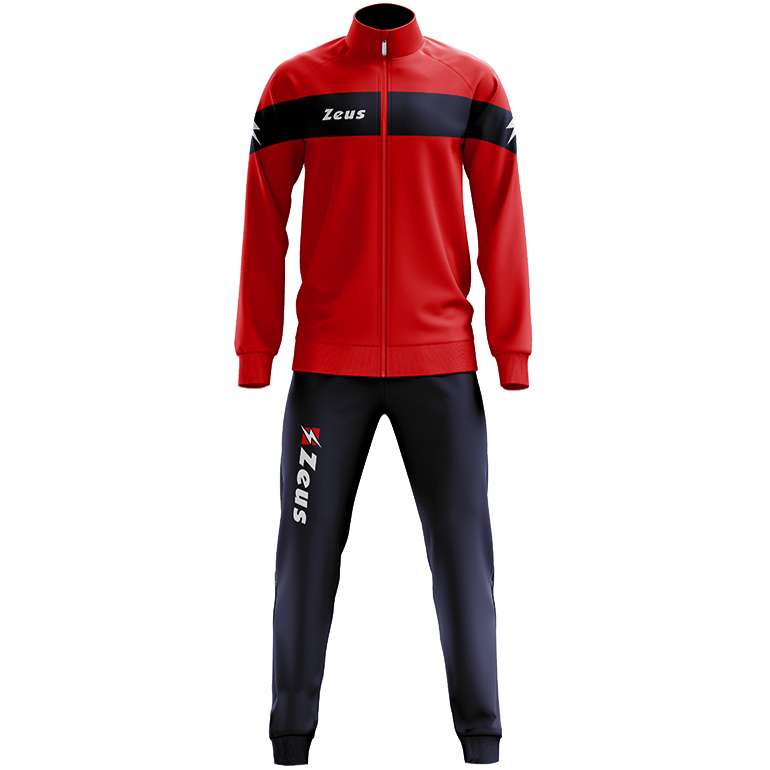 Zeus Tuta Apollo Herren Trainingsanzug Rot Navy