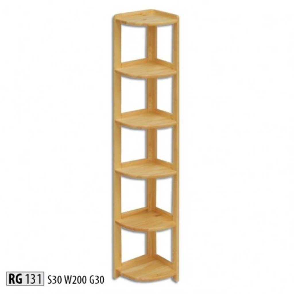 JVmoebel Eckregal, Eckregal Regal Schrank Wohn Zimmer Wand Schränke Büro Regale Echt Holz Massiv