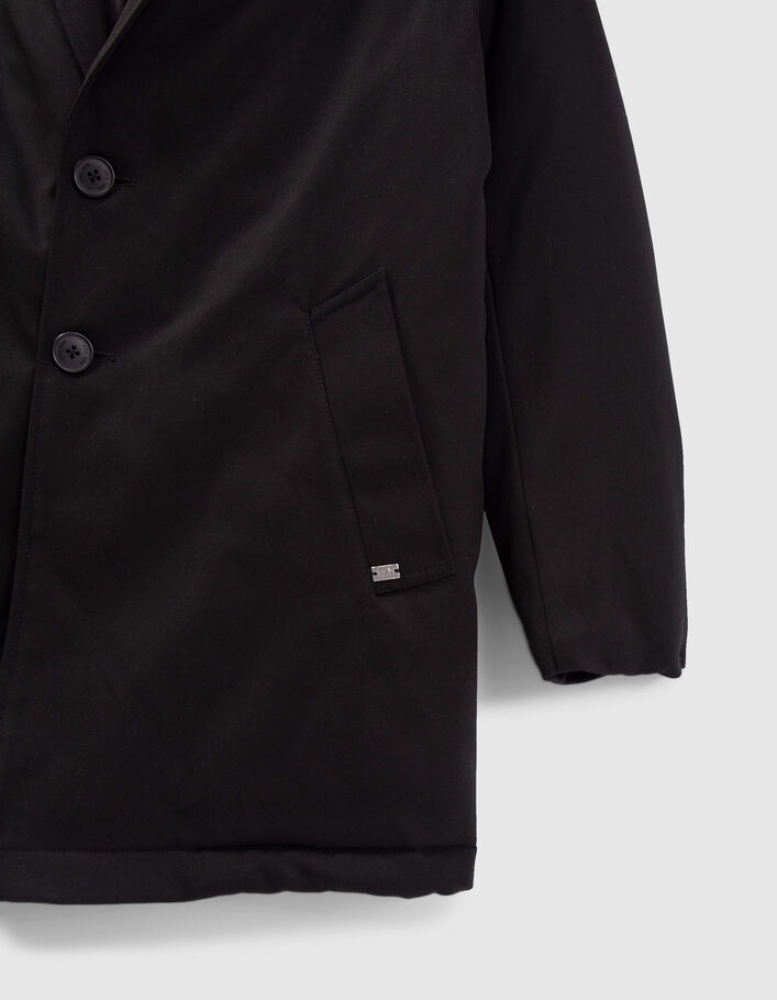 Manteau noir parmenture doudoune garçon