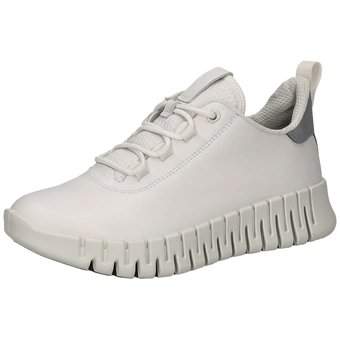 Ecco Gruuv W White Sneaker in weiß