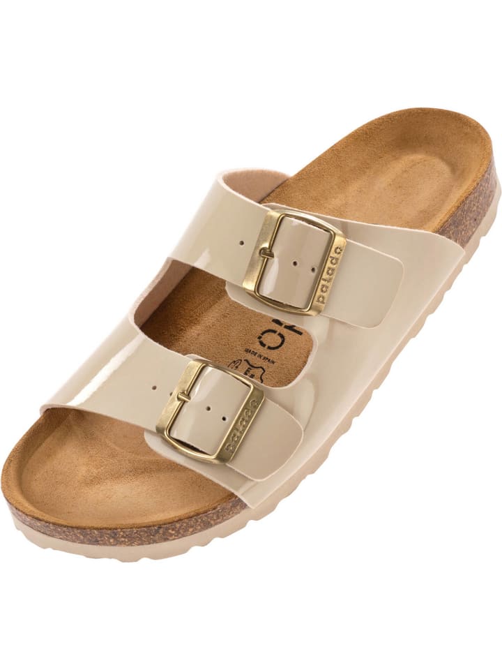 palado Pantoletten in Lack Creme Beige günstig kaufen