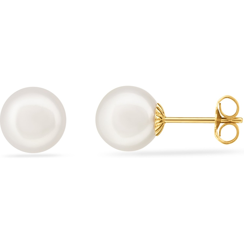 Valeria Boucles d'oreilles à fermoir à poussette 375 Or jaune or jaune Boucles d'oreilles