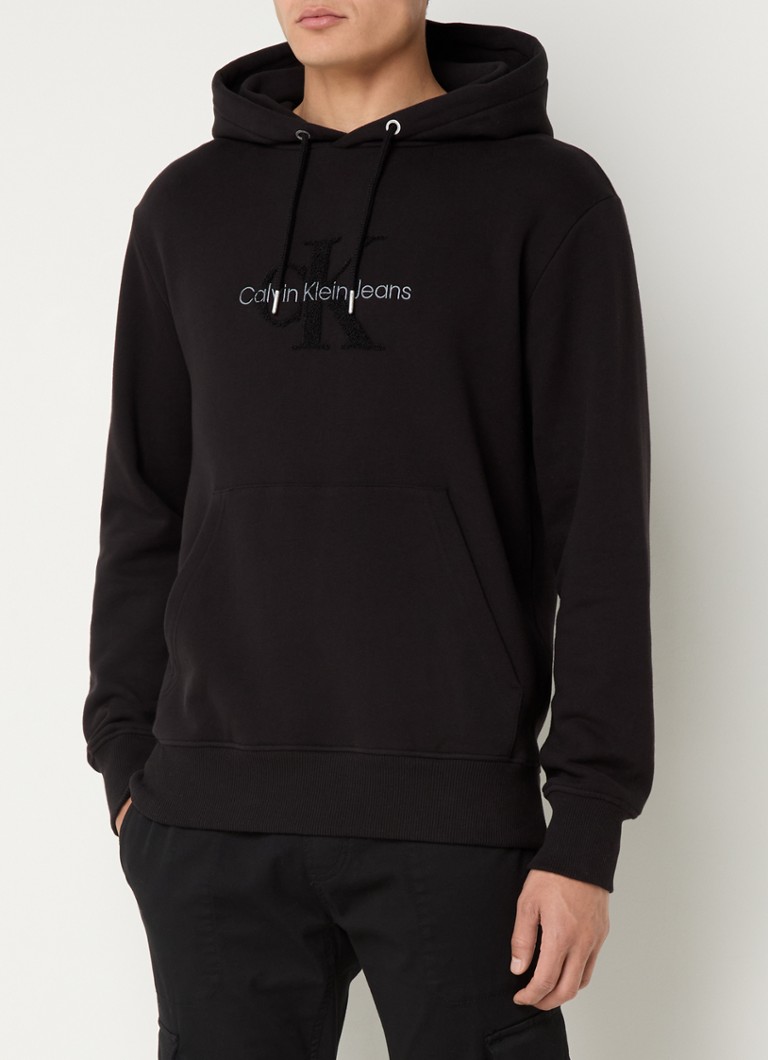 Calvin Klein Chenille hoodie with logo embroidery