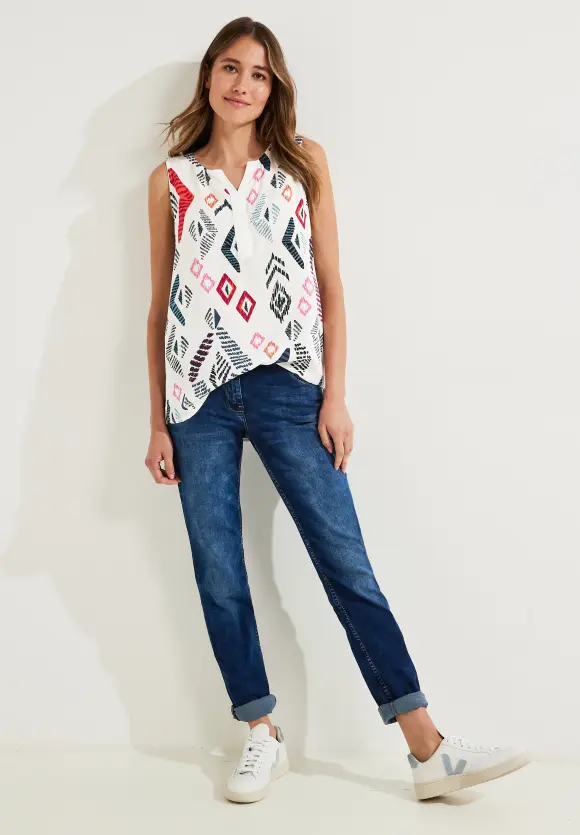 CECIL Multicolor Print Top