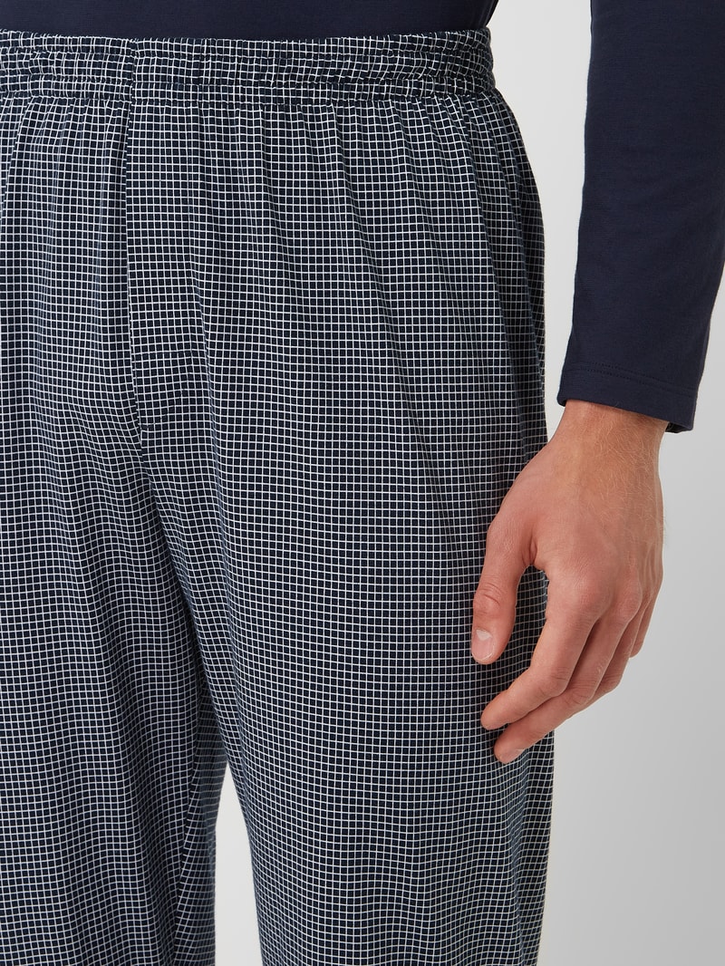 Pyjama-Hose aus Baumwolle in dunkelblau