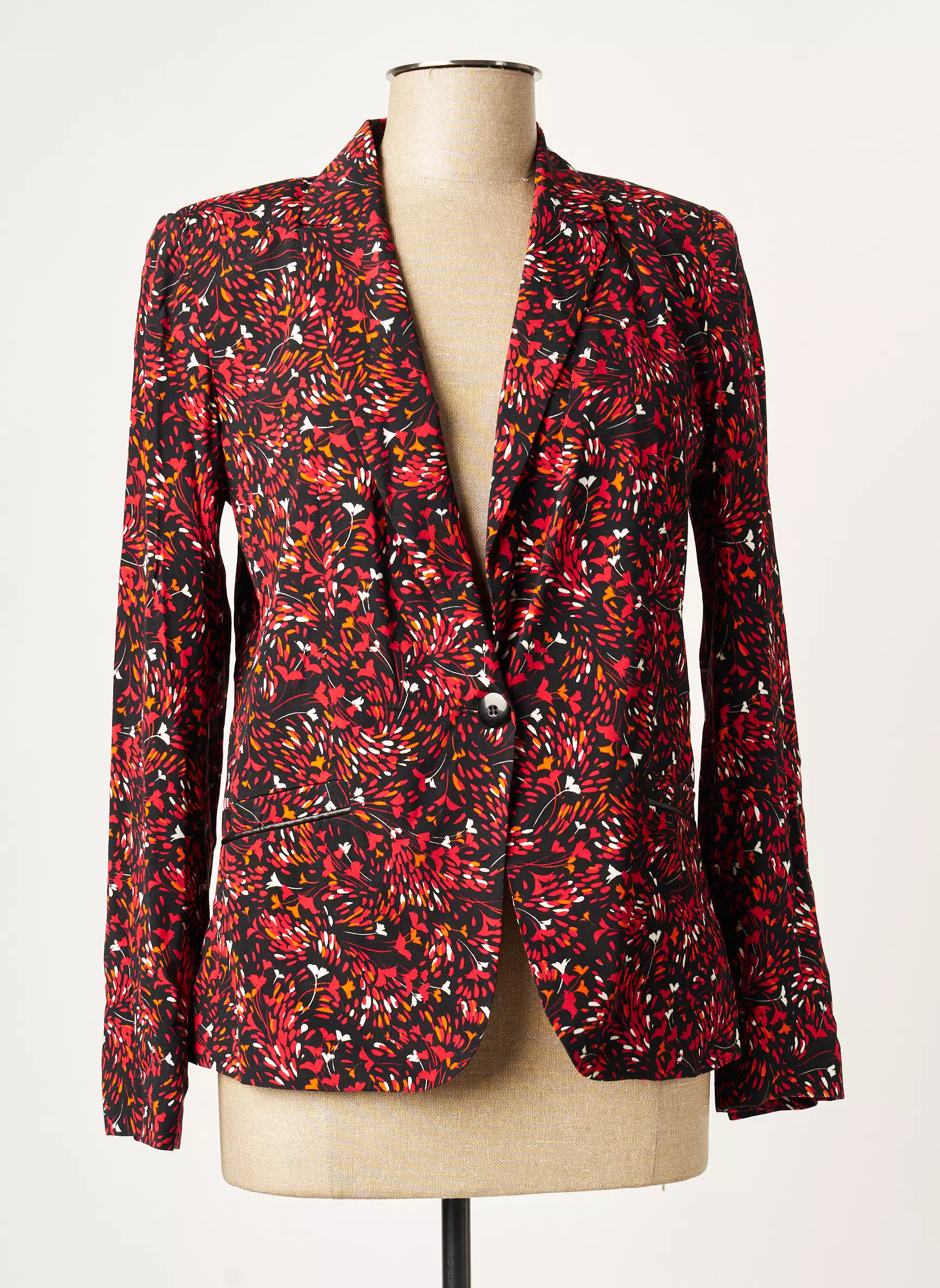 Julie Guerlande Blazers Femme couleur rouge