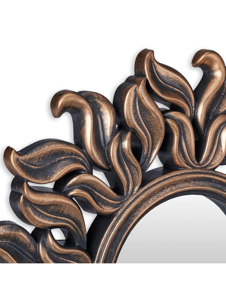 relaxdays 3 x Spiegel in Bronze - Ø 25 cm günstig kaufen onesize