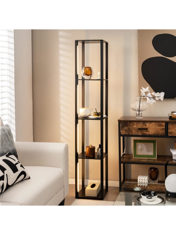 COSTWAY Stehleuchte Regal in Schwarz günstig kaufen 29 cm