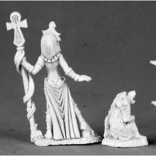 Egyptian Priestess and Baboon (REA03506)