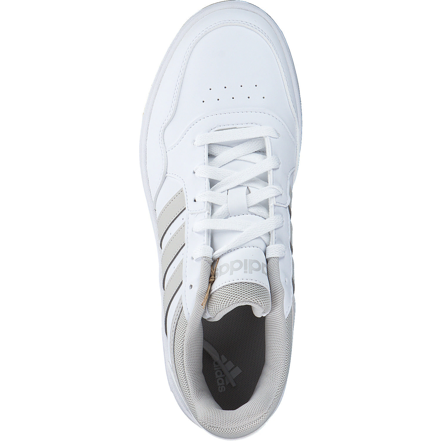 Adidas Hoops 3.0 W, Sneakers Low, Damen, white/crystal white/gum