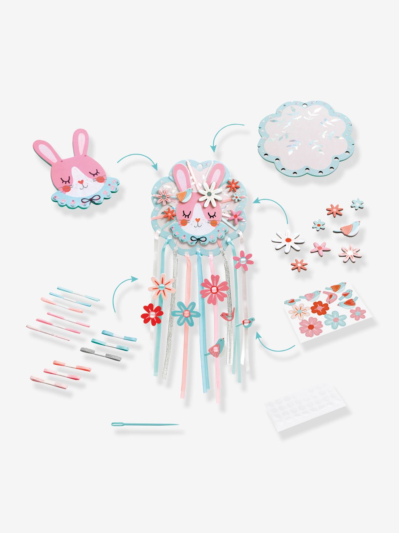 DIY attrape-rêve Rêveuse DJECO rose