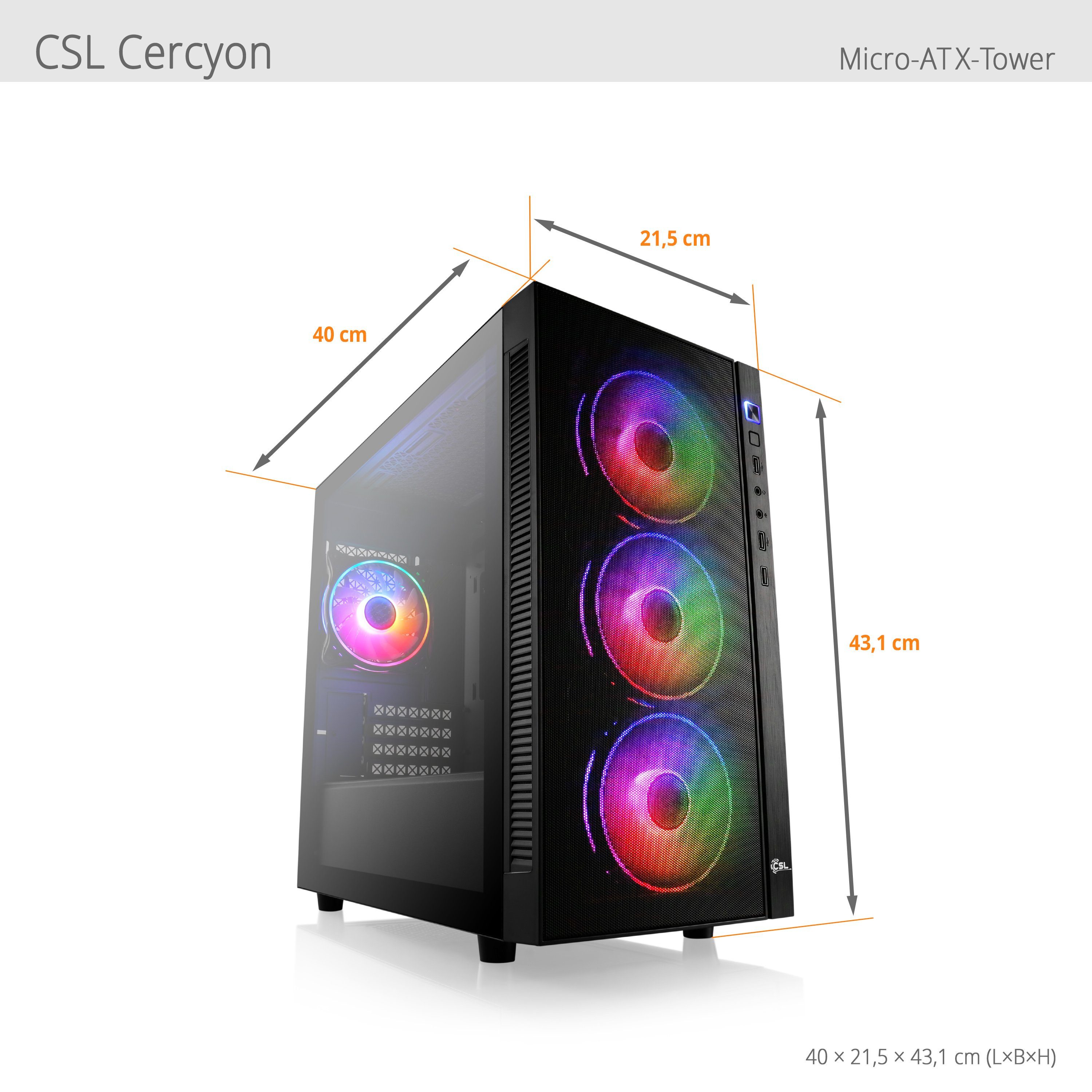 CSL Sprint V27410 Gaming-PC-Komplettsystem (24