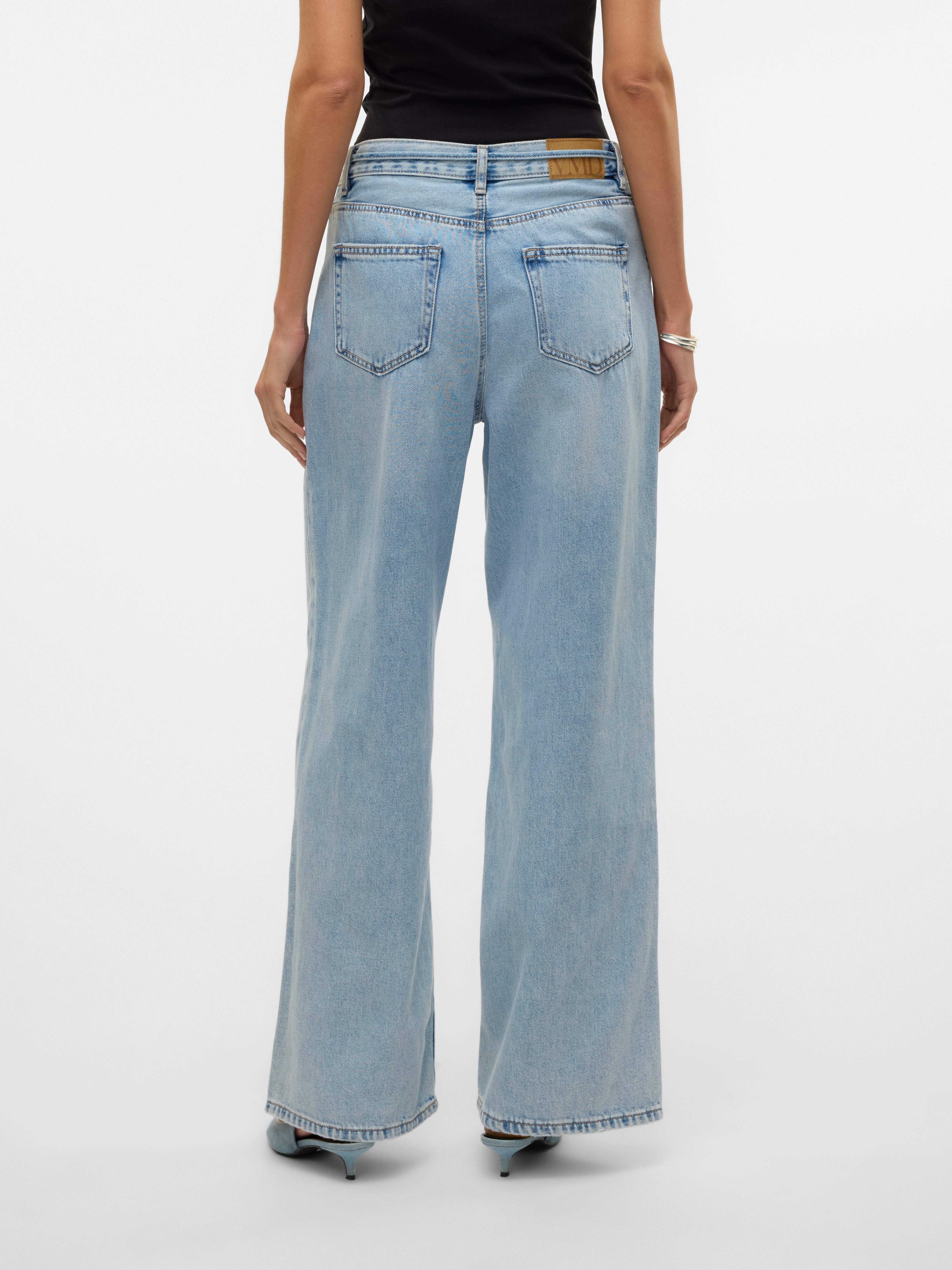 VMWIEN Mid Rise Weiter Beinschnitt Jeans