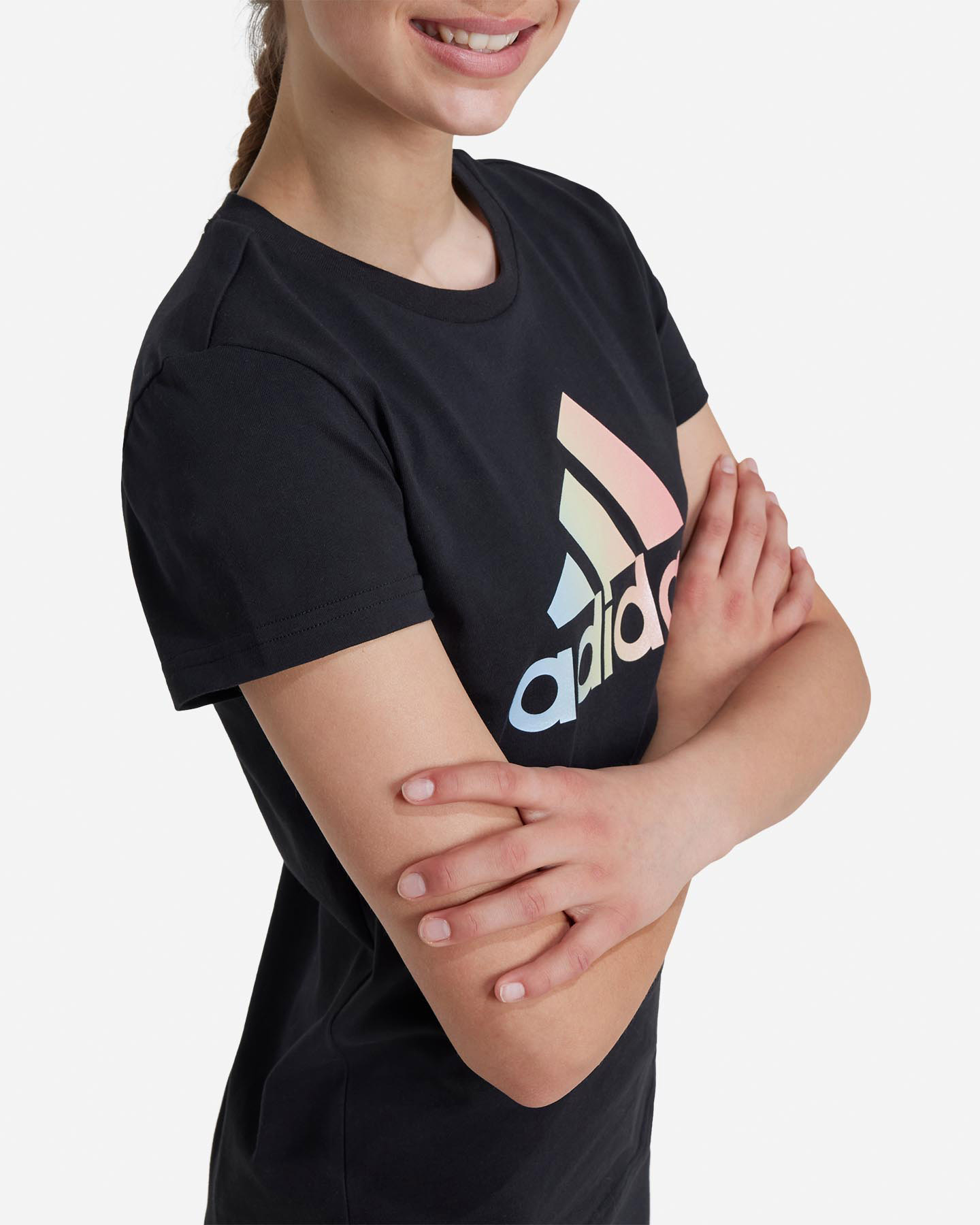 Koszulka Adidas Big Logo Rainbow Jr JH1242