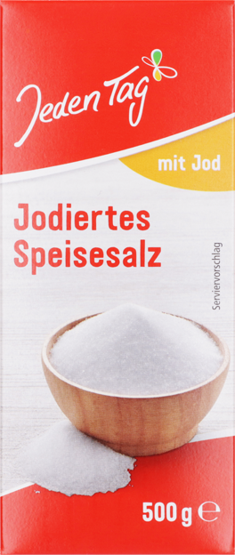 Jeden Tag Jodiertes Speisesalz