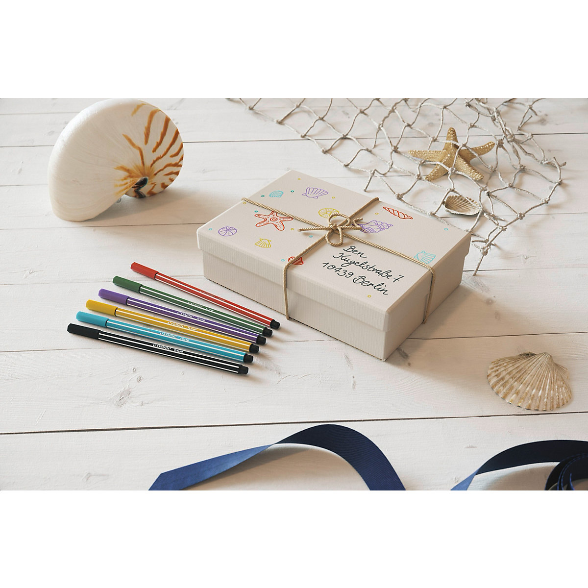 Premium-Filzstifte Pen 68 Pastell, 8 Farben