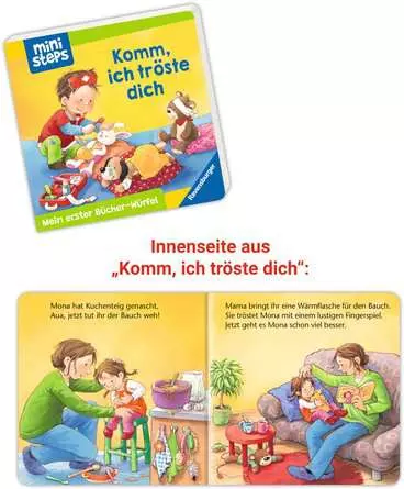 ministeps: Mein erster Bücher-Würfel: Töpfchen, Schnuller, Gute Nacht (Bücher-Set)