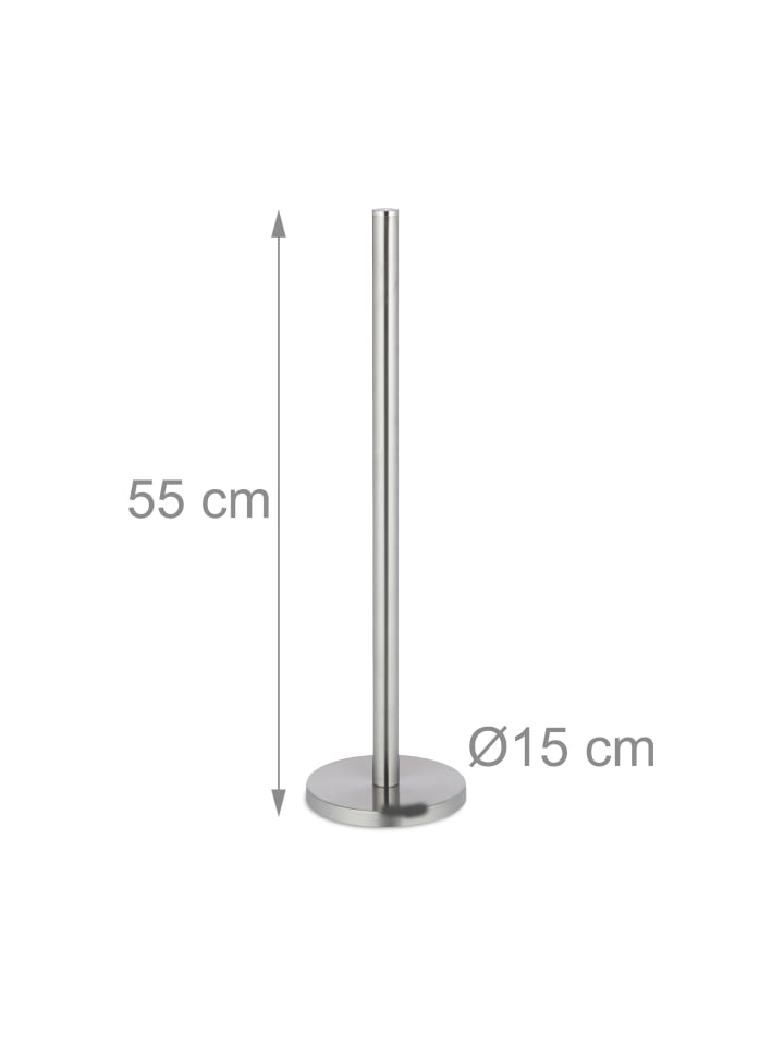 relaxdays Ersatzrollenhalter in Silber günstig kaufen onesize