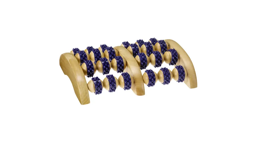 Croll & Denecke Fußmassage Roller aus Holz groß mit Noppen