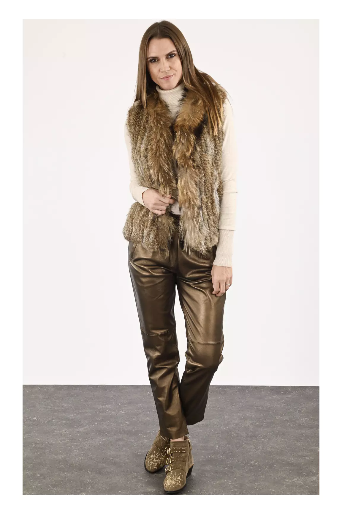 La Canadienne Autres Gilets Femme couleur beige
