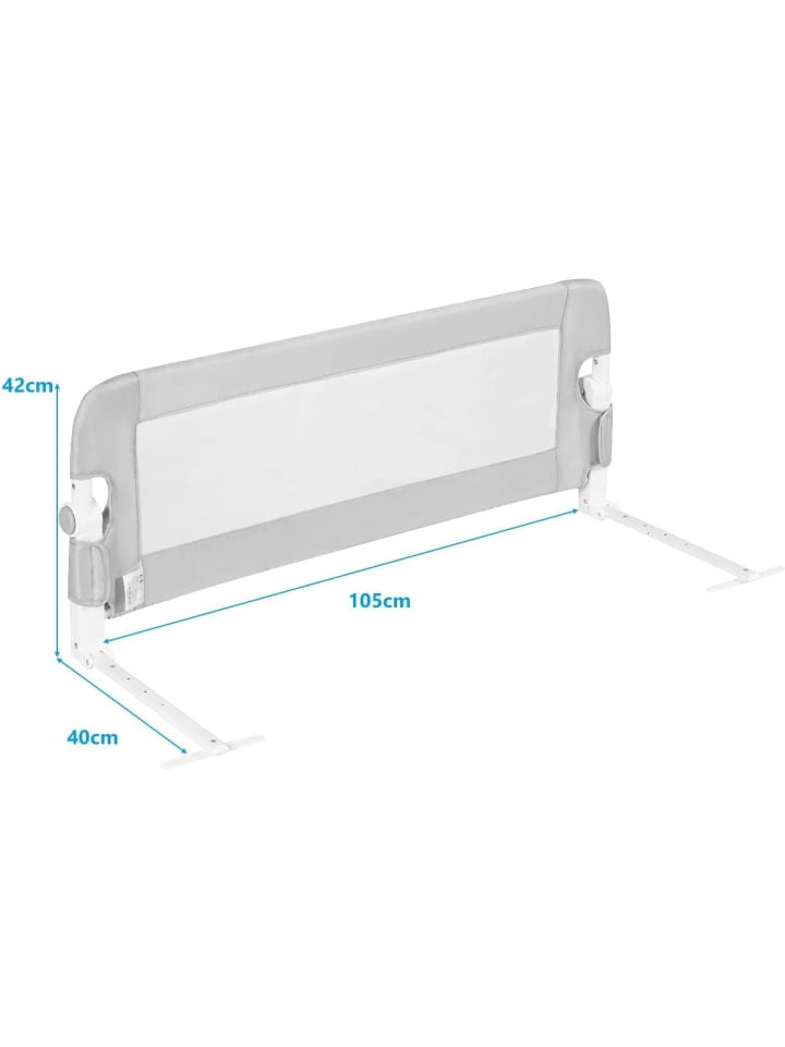 COSTWAY Bettgitter in Grau günstig kaufen 105 x 40 cm