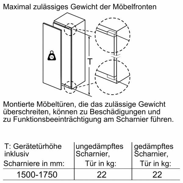 NEFF Einbaugefrierschrank GI7813CF0, 177,2 cm hoch, 55,8 cm breit